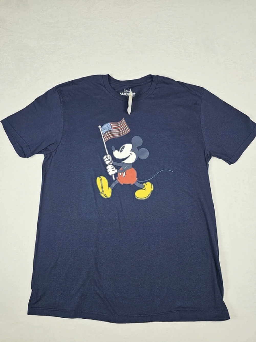 Disney Mickey Mouse American Flag Graphic T-Shirt American Flag Graphic Tee Blue